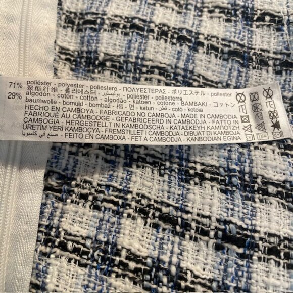 ZARA Textured Tweed Off-Shoulder Cropped Top - Size XS - Picture 9 of 9